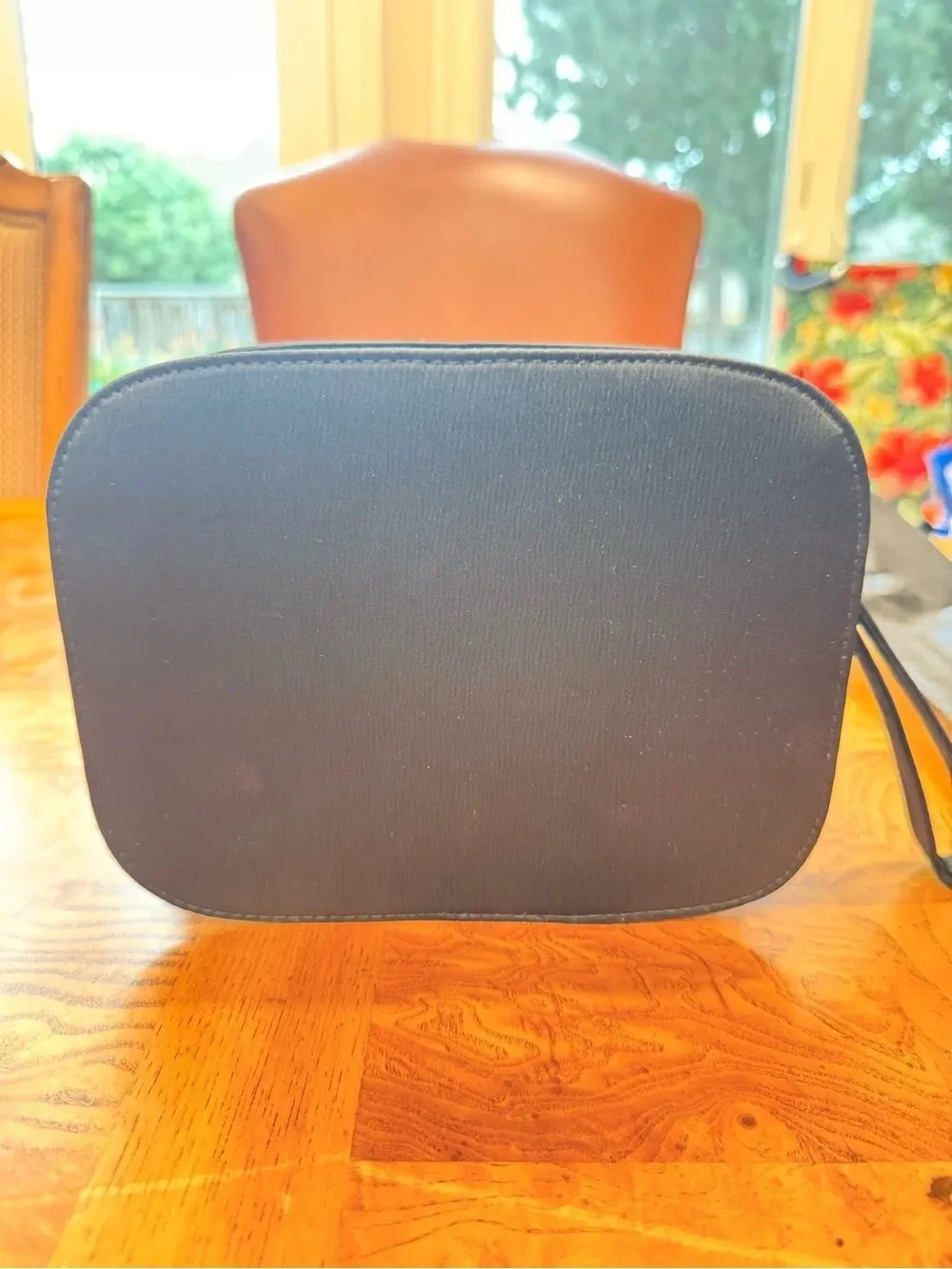 Giorgio Armani Beauty Black Cosmetic Makeup Train Case Travel Bag w/ Dust Bag